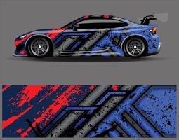 Car wrap decal graphics. Abstract eagle stripe  grunge racing and sport background for racing livery or daily use car vinyl sticker vector