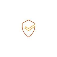 Shield icon. vector illustration design template.