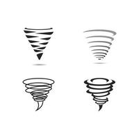 diseño de plantilla de ilustración de vector de icono de tornado