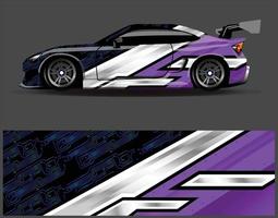 Car wrap decal graphics. Abstract eagle stripe  grunge racing and sport background for racing livery or daily use car vinyl sticker vector