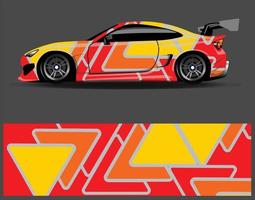 Graphic abstract stripe racing background designs for vehicle  rally  race  adventure and car racing livery vector