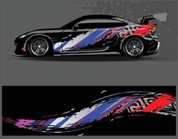 Sports stripes, car stickers black color. Racing decals for tuning.  20928753 Vector Art at Vecteezy