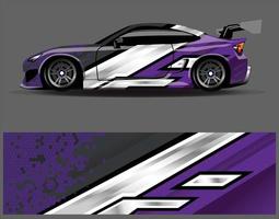 Car wrap decal graphics. Abstract eagle stripe  grunge racing and sport background for racing livery or daily use car vinyl sticker vector