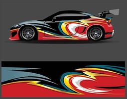 Graphic abstract stripe racing background designs for vehicle  rally  race  adventure and car racing livery vector