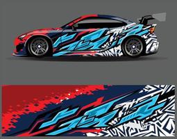 Car wrap decal graphics. Abstract eagle stripe  grunge racing and sport background for racing livery or daily use car vinyl sticker vector