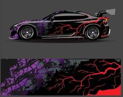 Graphic abstract stripe racing background designs for vehicle  rally  race  adventure and car racing livery vector