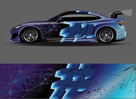 car wrap  decal  vinyl sticker designs concept. auto design geometric stripe tiger background for wrap vehicles race cars cargo vans and livery vector