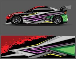 Car wrap decal graphics. Abstract eagle stripe  grunge racing and sport background for racing livery or daily use car vinyl sticker vector