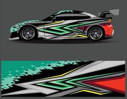 gráficos de calcomanías de envoltura de automóviles. carreras de grunge de rayas de águila abstractas y fondo deportivo para librea de carreras o adhesivo de vinilo de coche de uso diario vector