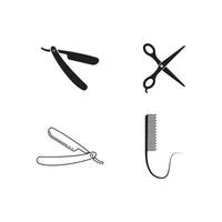 Barber icon vector illustration template design