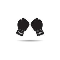 logotipo de guantes de boxeo vector