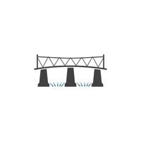 Bridge icon vector illustration template design