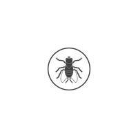 diseño de plantilla de ilustración de vector de icono de insecto