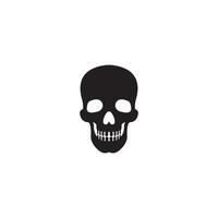 human skull bone icon. vector