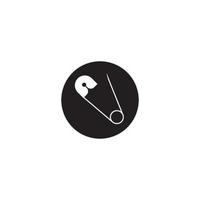sewing pin icon. vector