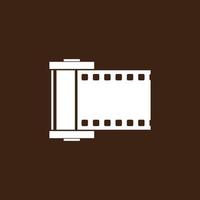 Roll film logo. vector