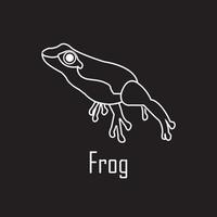 Frog icon. vector illustration design template.