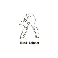 Hand Gripper icon. vector