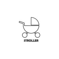 stroller icon vector illustration template design