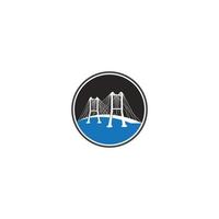 Bridge icon vector illustration template design