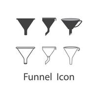 funnel icon vector illustration design template.