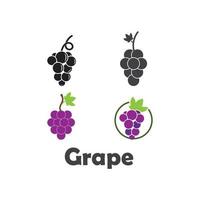 Grape icon vector illustration design template.