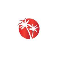 Coconut tree logo. vector