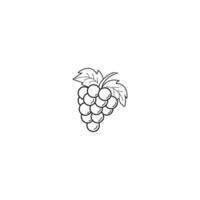 Grape icon vector illustration design template.