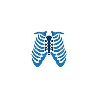 Human ribs icon vector