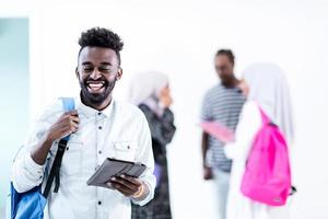 joven estudiante africano foto