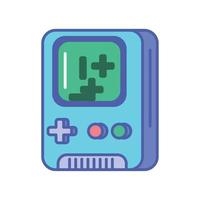 tecnología retro portátil de videojuegos vector