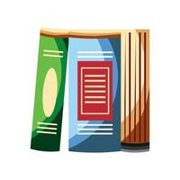 libros aprender icono vector