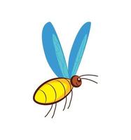 cute bee insect vector