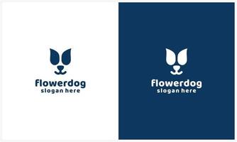 Dog House and pet home logo design template vector