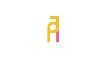 Alphabet letters Initials Monogram logo AJ, JA, A and J vector