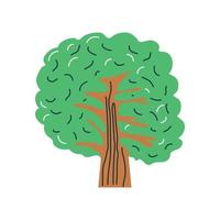 icono de árbol verde vector