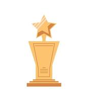 trophy award icon vector