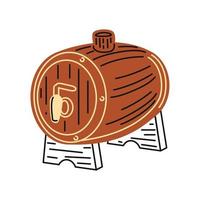 icono de barril de cerveza vector