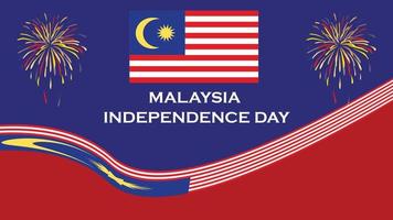 31 august Malaysia independence day vector