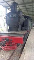 old locomotive in museum photo