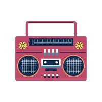 vintage boombox music vector