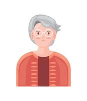 elderly woman grandma vector