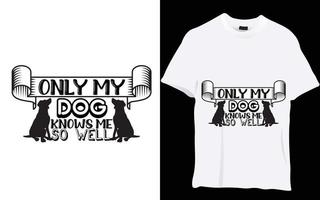 diseño de camiseta de perro vector