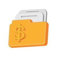 bank invest file icon vector