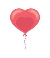 balloon shape heart vector