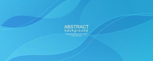 Abstract gradient blue curve background vector