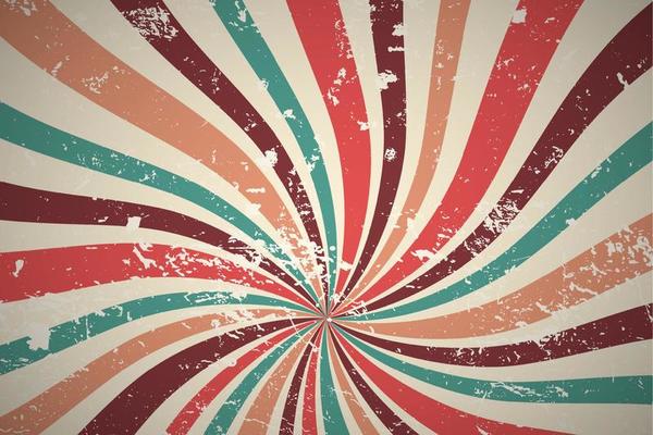 Groovy hippie 70s backgrounds with waves swirl twirl pattern