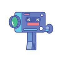 old video camera retro tech vector