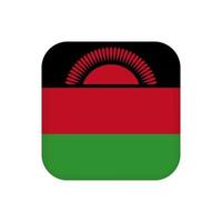 bandera de malawi, colores oficiales. ilustración vectorial vector