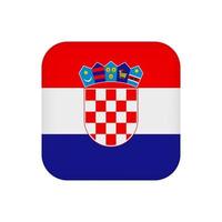 Croatia flag, official colors. Vector illustration.